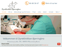 Tablet Screenshot of dyreklinikken-bjerringbro.dk